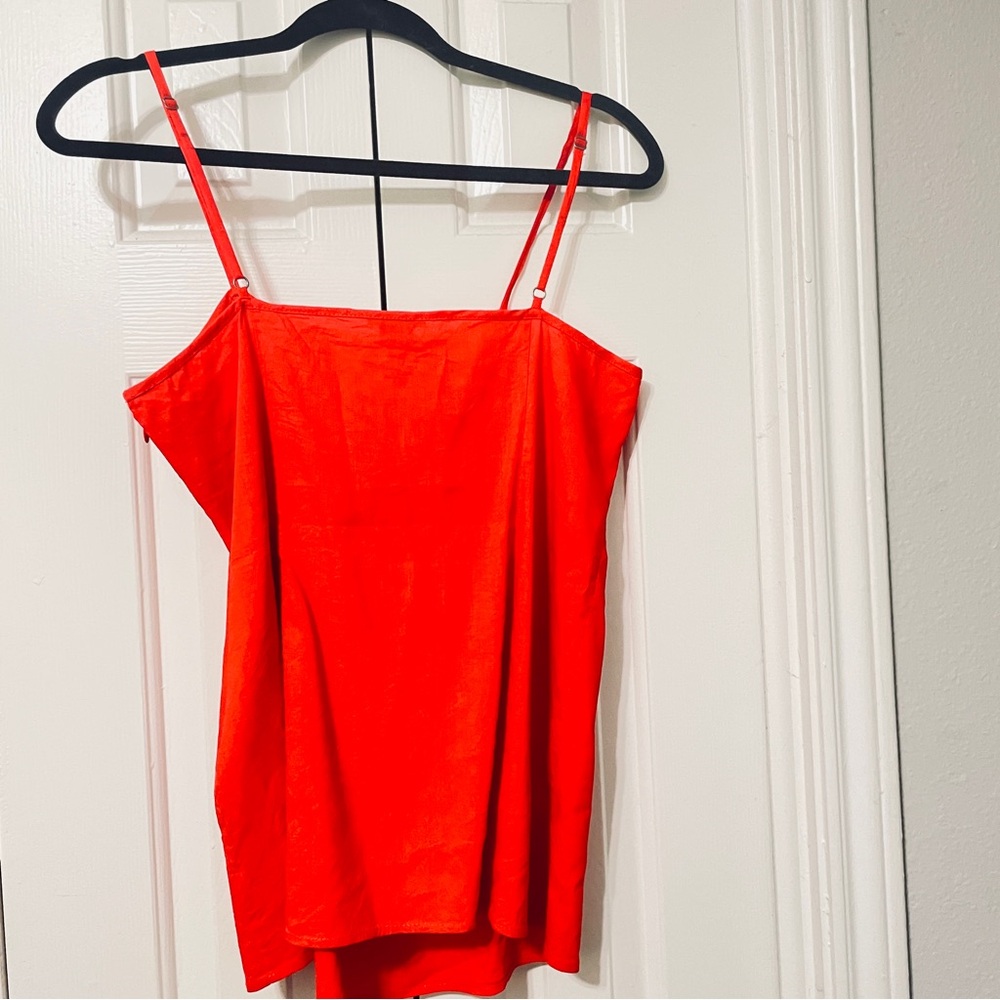 Theory Bright Red Camisole Top